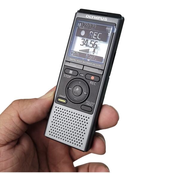 Olympus VN-721PC Digital Voice Recorder 2GB New Open Box Voice Memos Lectures - Picture 6 of 9